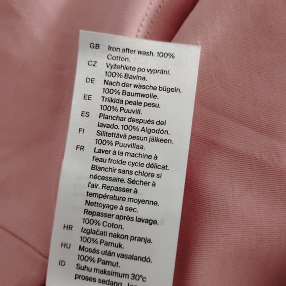 New COS Pink Cotton Boat Neck Tank XS - Picture 8 of 9